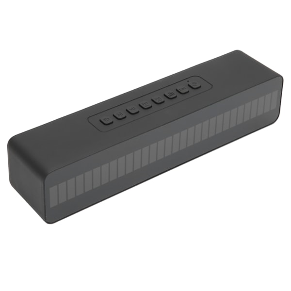 LED Bluetooth-högtalare Portabel Multifunktionell Trådlös Bluetooth 5.0 Subwoofer med Stor Batterikapacitet för Hemmet Svart