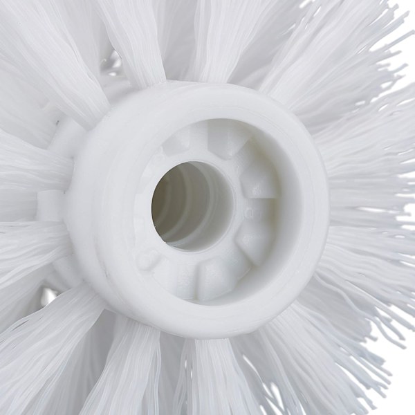 Toalettborsthuvud i 5-pack, lösa toalettborstar 9,5 mm gänga, ersättningsborsthuvud diameter 9 x 7 cm, vit