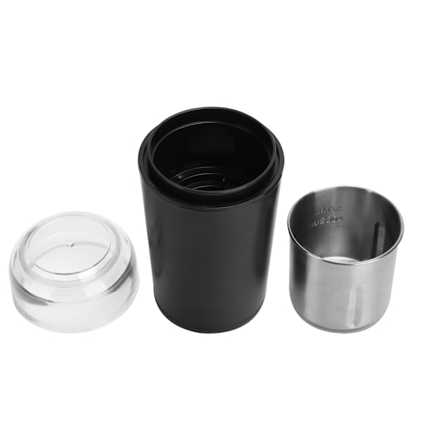 Elektrisk kaffekvarn, rostfritt stålblad, justerbar malningsgrad, kompakt design, enknappsfunktion för köksbänken