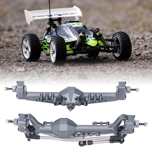 CNC Aluminium Portalaxelset, Smidig Gång Kraftig CVD Med Finslipade Växlar För 1/10 RC Crawler Bil Förbättringar