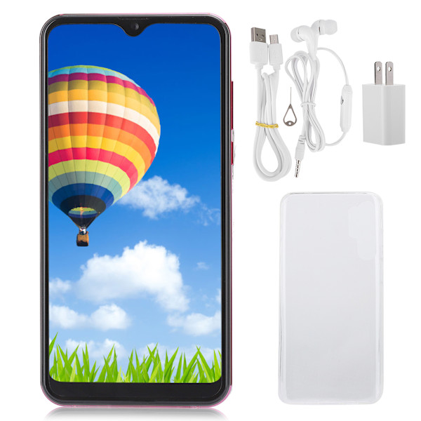 MIQOO p30pro 4+64G 6.3in Vattendroppsskärm Quad-Core Mobiltelefon Röd (100-240V)US