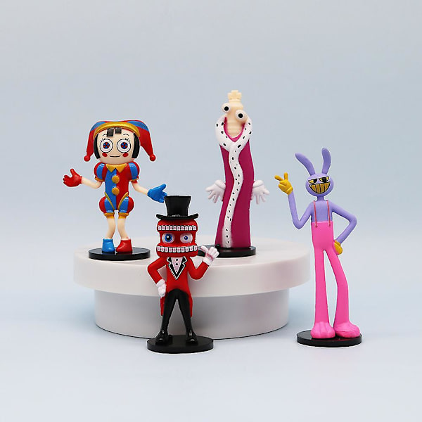 Fantastiska Digitala Cirkusfigurer Set Samlingar Skräck Cartoon Filmkaraktärer Modellleksaker För Fans Barnkalas Dekoration (FMY)