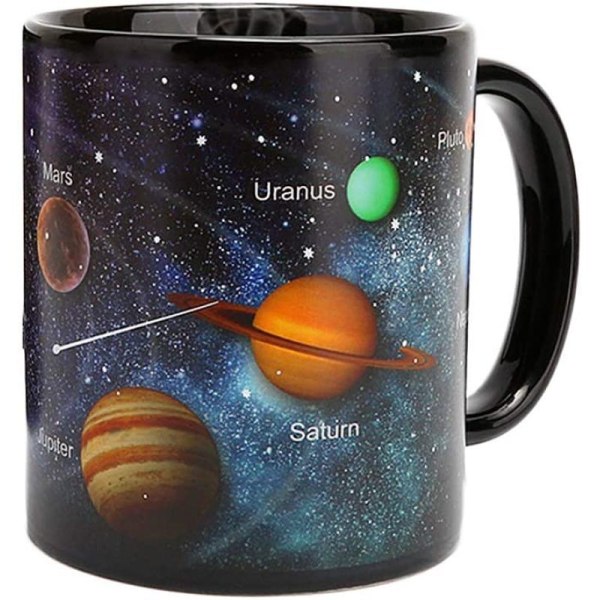 Thermoeffekt Tassen Farbwechsel Kaffeetasse Trinkbecher Geschenke 330ml Sternhimmel (solsystem)