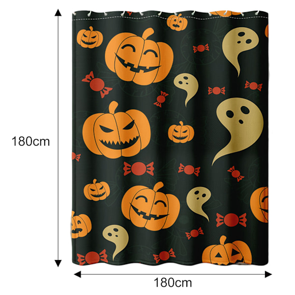 Duschdraperisatser för Badrum 72Bx72H Höst Gröna Löv Duschdraperi Rutigt Polyester Badkarsdraperi Säsongsbetonad Högtids Badrumsdekor med 12 Style 2