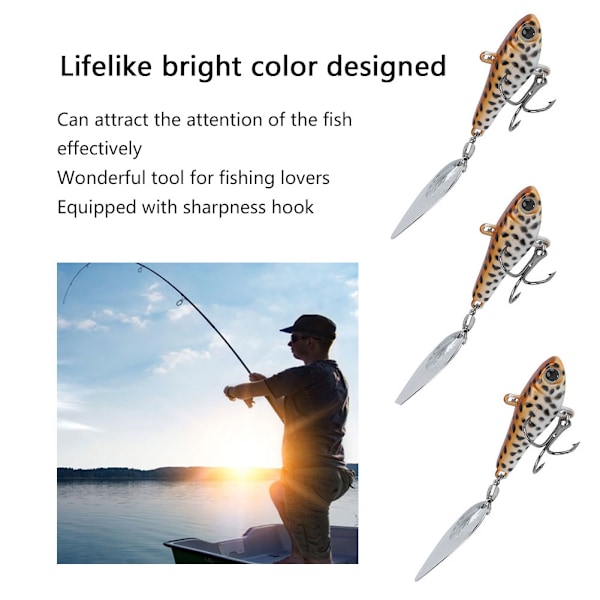 Topwater Fiskeutrustning, Utomhuslivsstil, Ytrörelse Fiskedrag med Supervass Krok, Lättviktsdesign, Livsliknande Simning