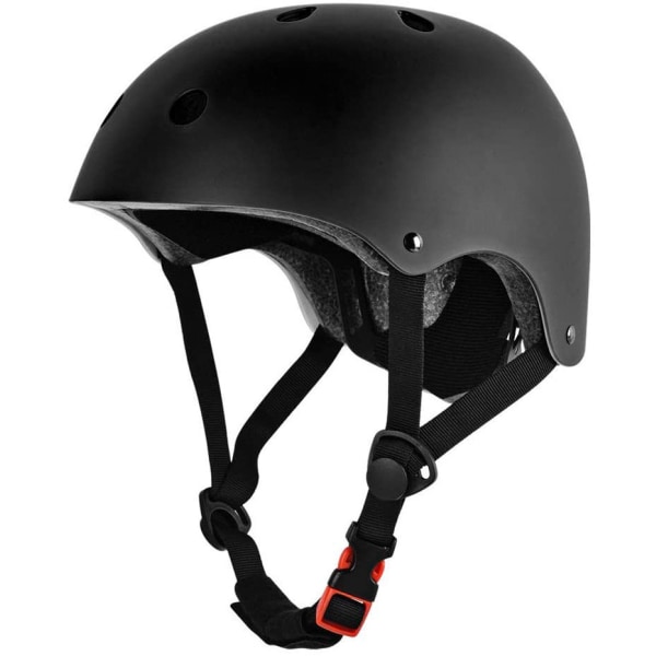 Skateboard-Helm, Scooter-Helm schwarz Skate Helm, Fahrrad-Helm