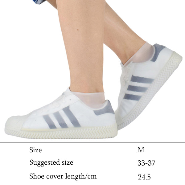 Regnstövlar Skydd Anti-skid Overshoes Silikon Skoskydd Vuxna Skoskydd Anti-slip Skoskydd för Vuxna