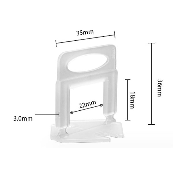 DIY Plattnivellerare för Hemrenovering, Kraftigt Nivelleringssystem Ökar Hastigheten på Plattläggning, Lämplig för Plattor från 3mm till 15mm Tjocklek