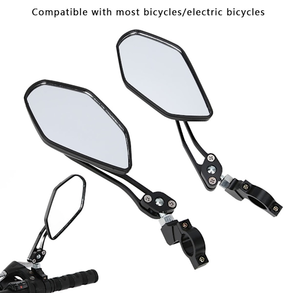 Motorcykel Backspeglar, Anpassad Design Universell Passform för Bred Klar Sikt, Kollisionsresistens & Hållbar Användning, 360 Graders Rotation
