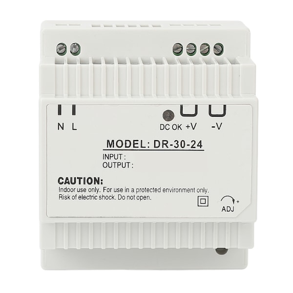 30W Industriell transformator DIN-skena omkopplare strömförsörjning för industriell säkerhetsövervakning 100‑240V 24V