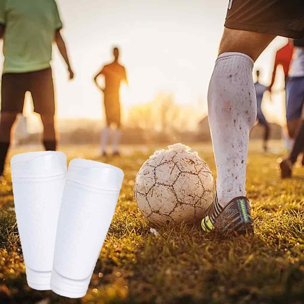 Fotbolls Benskydd Ärmar för Barn Ungdom - Ärmar för 3-15 År Gamla Pojkar och Flickor för Fotbollsmatcher, Ärmar med Optimerad Insättningsficka för Black+White