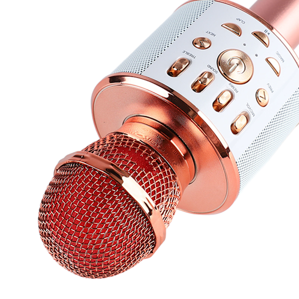 Karaoke Mikrofon, Portabel Mikrofon med Inbyggd Högtalare för Oöverträffad Ljudkvalitet och Bekvämlighet