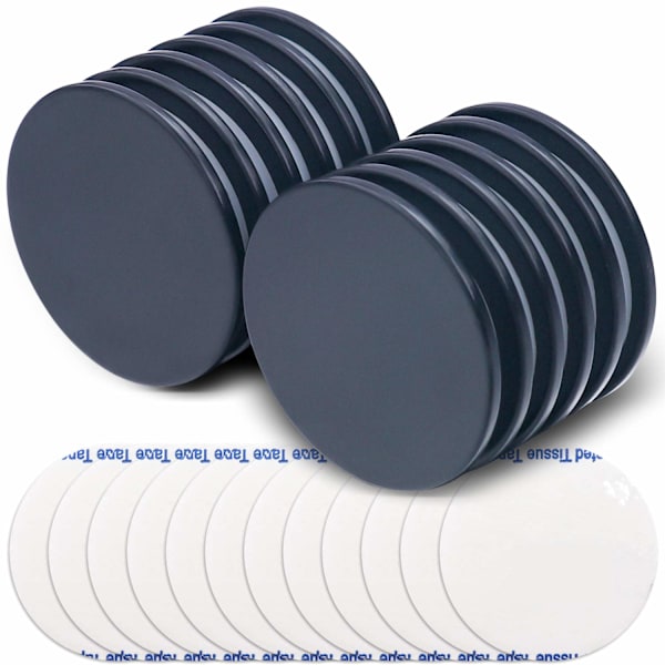 Vattentäta starka sällsynta jordartsmagneter, kraftfulla neodym-skivmagneter, 1,26 x 0,08 tum – 10-pack