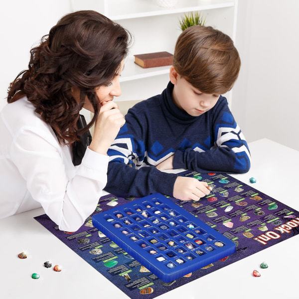 48 ST Naturkristallsten sten & mineral set för barn Geologi Gem Kit STEM Science Educa szq