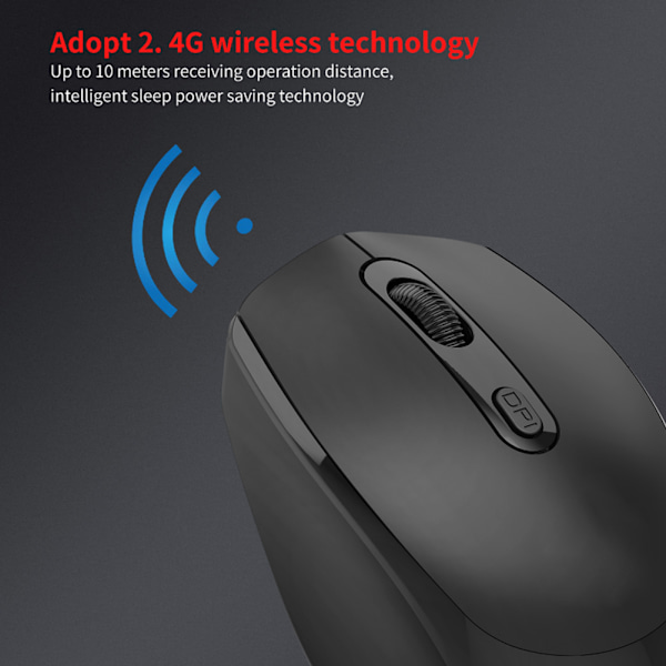 Justerbara DPI-nivåer Mus, Tyst Mus Med Dubbellägesanslutning, Universell Kompatibilitet, Ergonomisk Design För Att Förhindra Trötthet, High-end Chip