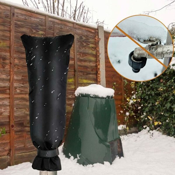 Utomhuskranöverdrag för frostskydd, isolerat kranöverdrag med frostskyddsdesign, 2-pack L Storlek Vattentätt Dubbellager 210D Oxfordtyg