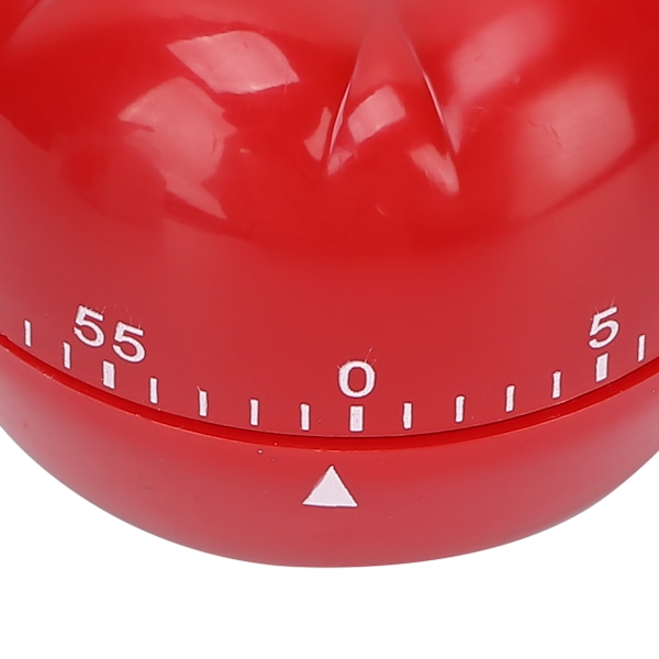 Charmig tomatformad mekanisk timer, 60 minuters nedräkningspåminnelse för kök, skolor, skönhetssalonger och gym, lätt att använda, högt ringsignalslarm