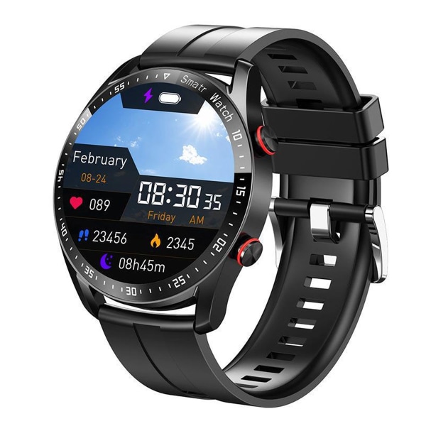 Smarta klockor för män, watch med Bluetooth -samtal (Svara/Ring samtal), 1,28” HD Fitness Tracker- watch för Android/iOS-telefon