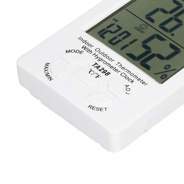 Digital Hygrometer Termometer För Inomhus Utomhus, Rumfuktighetstestare Med Visualiserad Stor LCD-skärm Och Enkel Installation För Hemmakontor