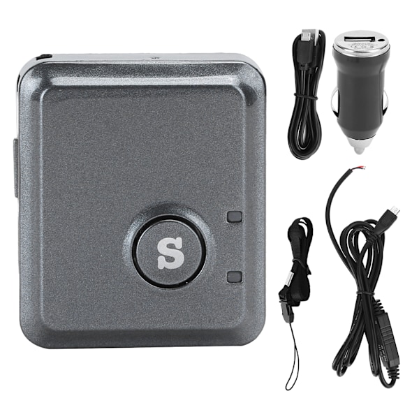 V8S GPS Positionering Inbrottslarm ABS Svart Mikropositionerare Mini Spårningslokaliserare Svart