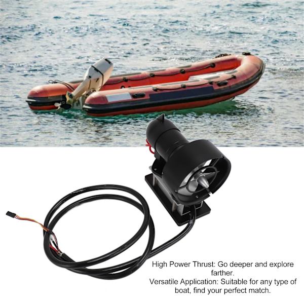 KYO 12ET Undervattenstruster Borstlös Motor 11KG 4-bladig Aluminiumlegering Inbyggd Kontroller Ubåtspropeller 12‑25.2V För ROV CCW