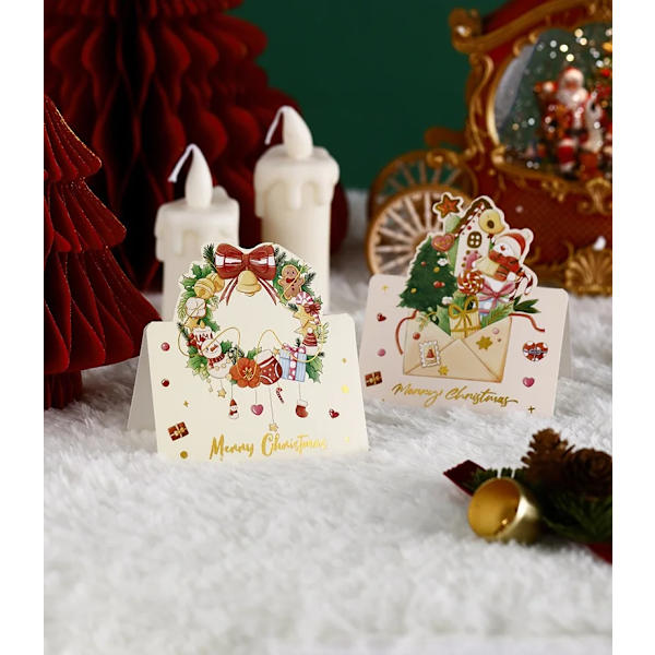 18/12/6-pack Gratulationskort med Kuvert Vän Familj Välsignelse Vykort för Födelsedag Nyår Julgåvor Juldekoration 12 PCS 12 PCS