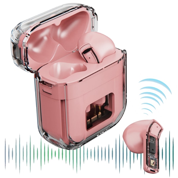 Trådlösa hörlurar, Bluetooth 5.0-hörlurar, brusreducerande kristallklart ljud, in-ear stereohörlurar
