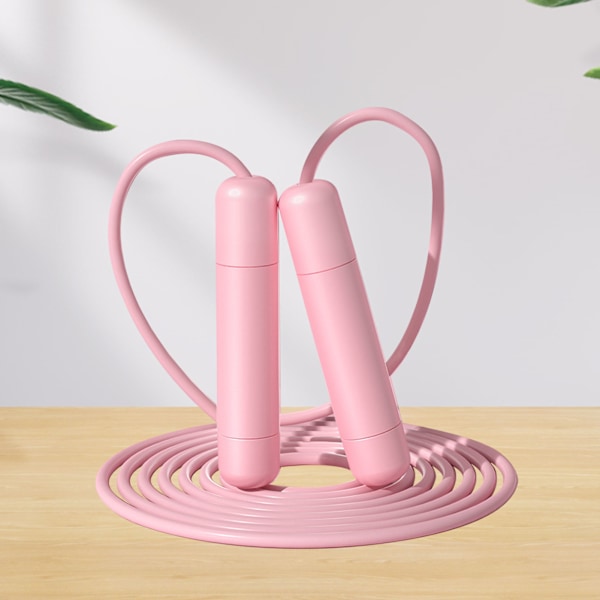 Hopprep för Barn Justerbart Sött Träningshopprep med Bekvämt Handtag för Lågstadie Förskola Rosa