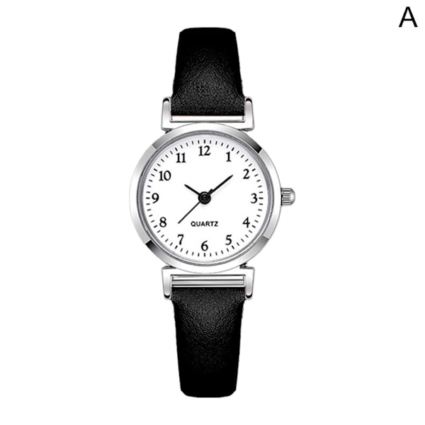 Basic Quartz Watch Dam Small Square Armbandsur Läder Student Beige One size Beige One size