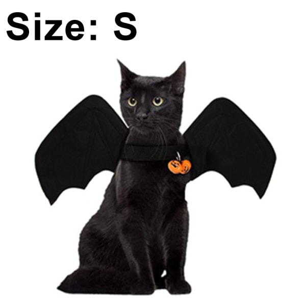 Halloween husdjursdräkt Fladdermusvingar，Cosplay hunddräkt Katt style 1