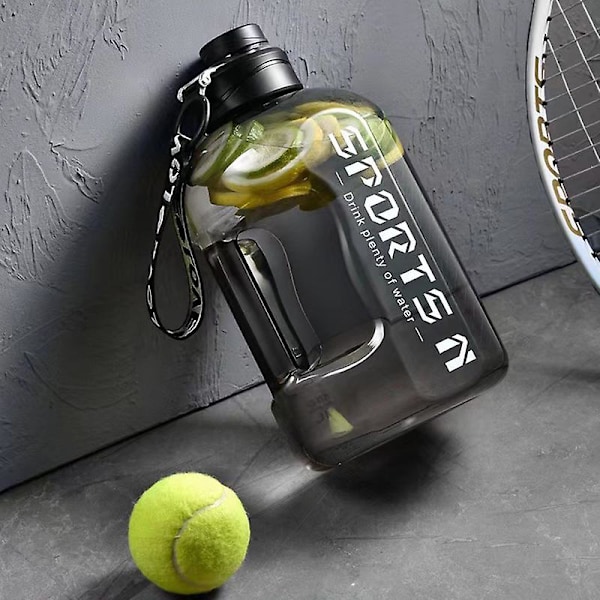 2,7 l vattenflaska för vandring fitness camping utomhus gym träningsflaska (FMY) Black 2.7L 2.7L