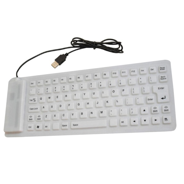 85-tangenters mjukt tangentbord Vikbart silikontangentbord USB -trådbundet vattentätt rollup-tangentbord för PC Notebook Laptop