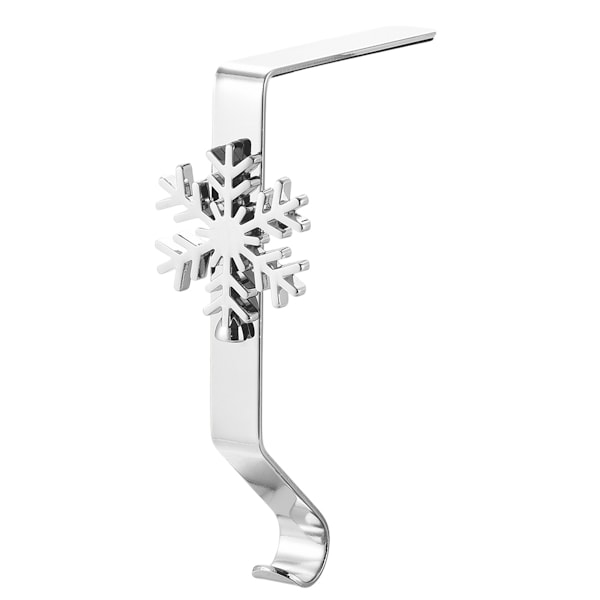 Julstrumphållare för spiselkrans, blank bronsmetall julstrumphållare för öppen spis, juldekorationer Style 4