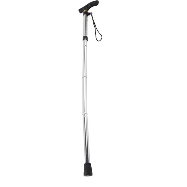 Justerbar Gåstav, Lättviktig Ergonomisk Hopfällbar Käpp med Anti-Slip TPR-spets för Inom- och Utomhusbruk, Stödjer upp till 100 kg, Perfekt för Män