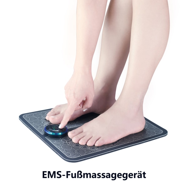 EMS fotmassage, USB bärbar fotmassage, intelligent massagematta, frekvenser för blodcirkulation, muskelsmärta