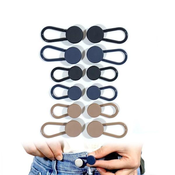 12-pack knappförlängare för jeans, knappförlängare för jeans, KLB