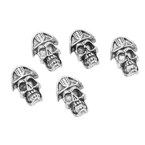 Dödskalle Spacer Pärlor För Smyckestillverkning, Metall Skäggsmycken Hög Hårdhet Slitstyrka Korrosionsbeständighet För Armband Och Halsband, Gör-det-själv