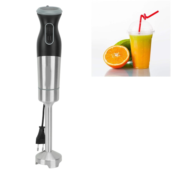 Stavmixer, handhållen mixer i rostfritt stål med variabel hastighetskontroll för att mixa frukt, barnmat och soppor