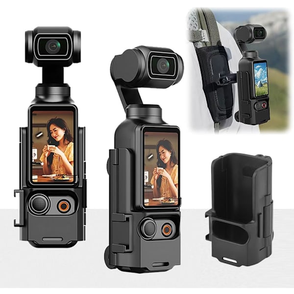 Skyddande fodral med kallskosfäste Utbyggnadsram Justerbart skyddande monteringsfäste för DJI OSMO Pocket 3-kamera