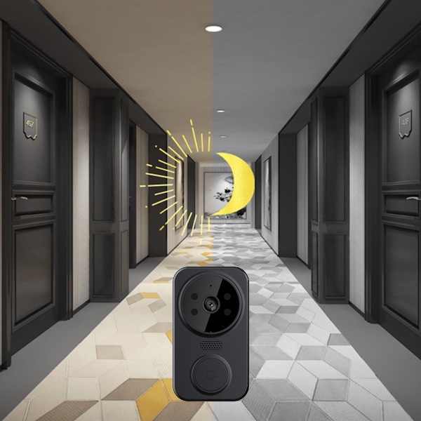 Guardian Of Your Home, Trådlös Videodörrklocka, 2-Vägs Ljudkommunikation, PIR Rörelsedetektering, Fungerar Med Alexa, Inget Abonnemang Krävs