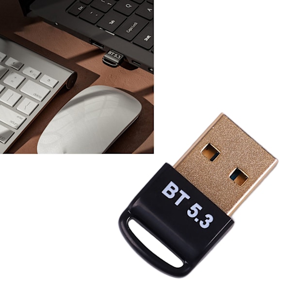 Bluetooth-adapter för PC, Bluetooth-teknik Plug & Play Robust anslutning för Windows stationär dator laptop, Anslut med hörlurar, högtalare, tangentbord,