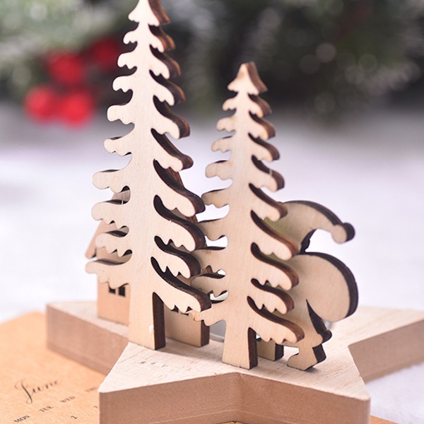 Tomte ljusstake dekorativa ljus juldekorationer ljusstake juldekorationer jul ljusstake Trä Style 2