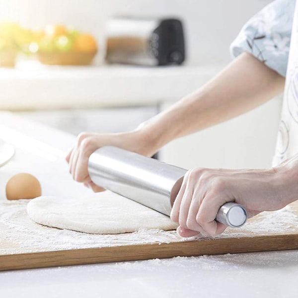 Kavel av rostfritt stål, non-stick kavel för bakning D