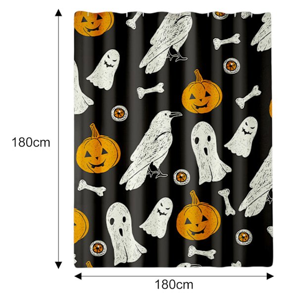 Duschdraperisatser för Badrum 72Bx72H Höst Gröna Löv Duschdraperi Rutigt Polyester Badkarsdraperi Säsongsbetonad Högtids Badrumsdekor med 12 Style 1
