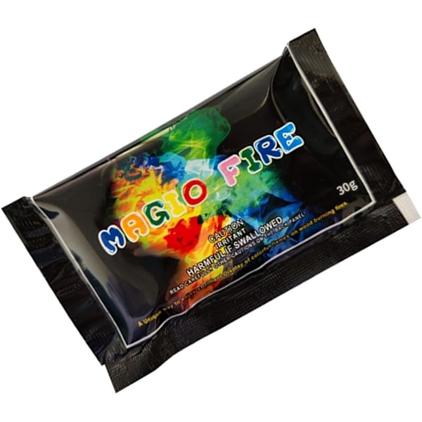 Mystic Fire Flame Color Changer | Långvarigt Pulver för Eldstäder | 30g | 5-pack 5-pack 30 g