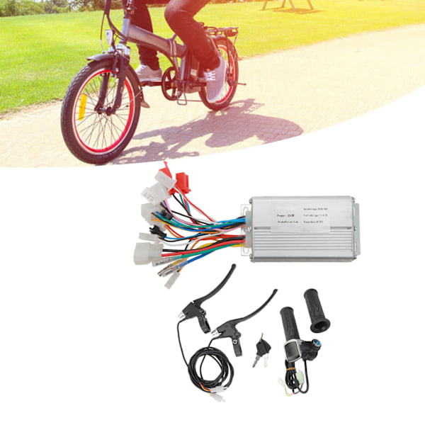 Elektrisk Fordonskontrolllösning, 36V 48V 250W Kontroller Set Med Multifunktionellt Tumgasreglage, Perfekt För Elcyklar, Trehjulingar Och