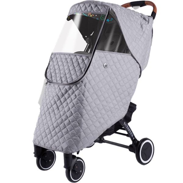 Cover för barnvagn och Baby Mosquito-Ljusgrå