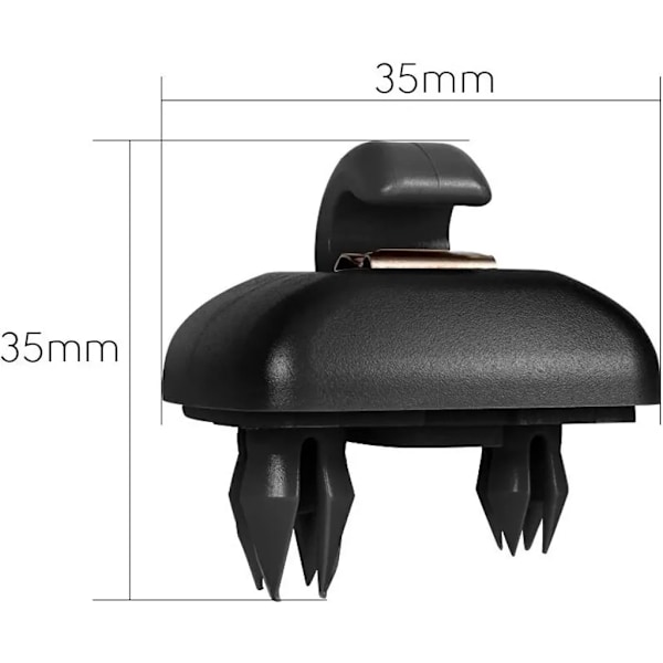 2st Interiör Solskyddskrokfäste för Audi A1 A3 A4 A5 Q3 Q5 (8E0 857 562) A7 B6 B7 B8 S4 S5 Solskyddshållare Bilinteriördelar Svart