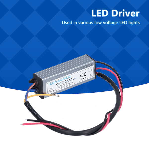 Tålig IP67 Strömförsörjning, Mångsidig LED-drivare för Olika Lågspännings LED-lampor, Kompakt Design, Robust Konstruktion för Extrema Miljöer,