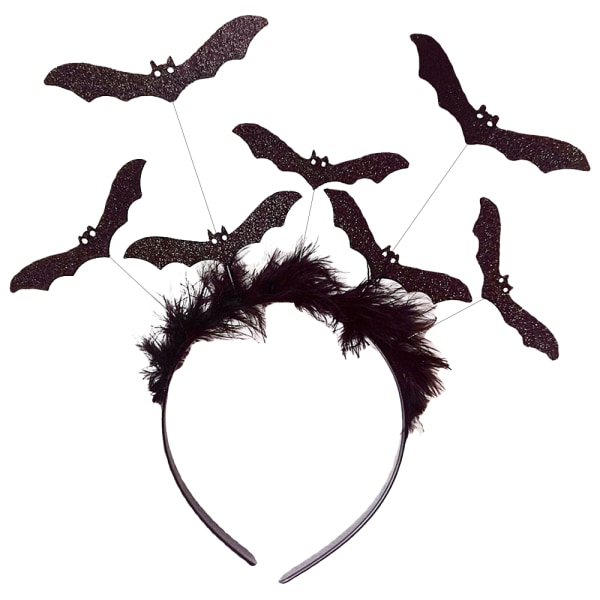Halloween Pannband Fladdermus rekvisita-svart，för barn Vuxna för black